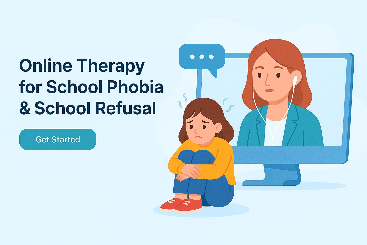 Online Therapy for School Phobia and Anxiety