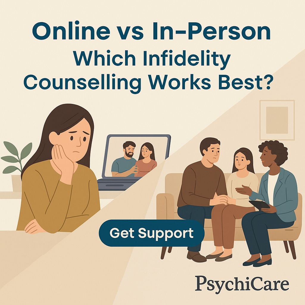 Online vs in-person infidelity counselling