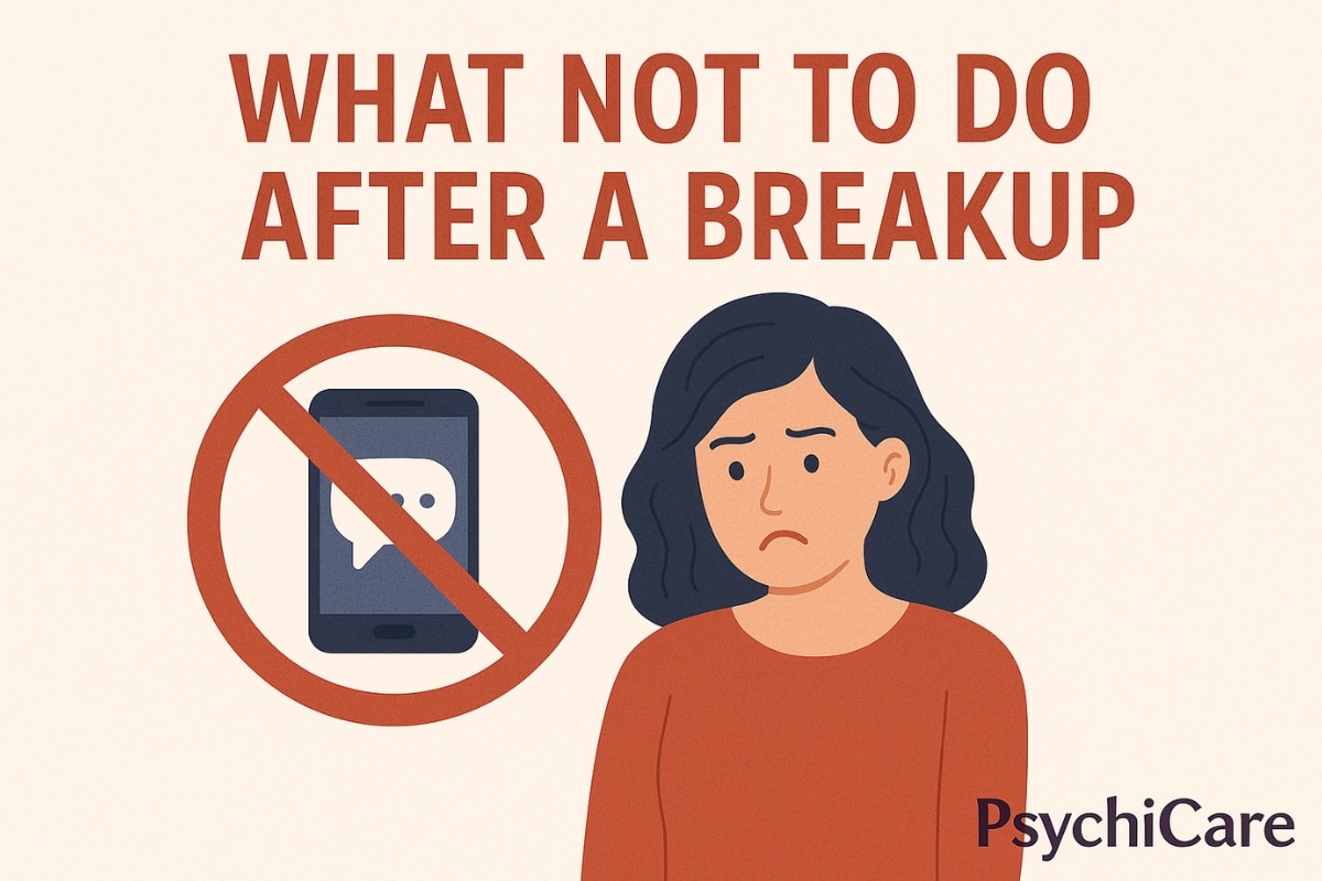 Avoid common mistakes after a breakup that make healing harder. PsychiCare explains what not to do and how to recover in healthier ways.