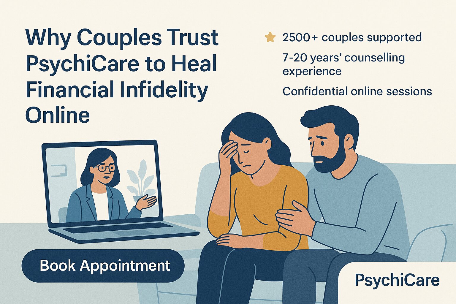 Why Choose PsychiCare for Financial Infidelity Counselling