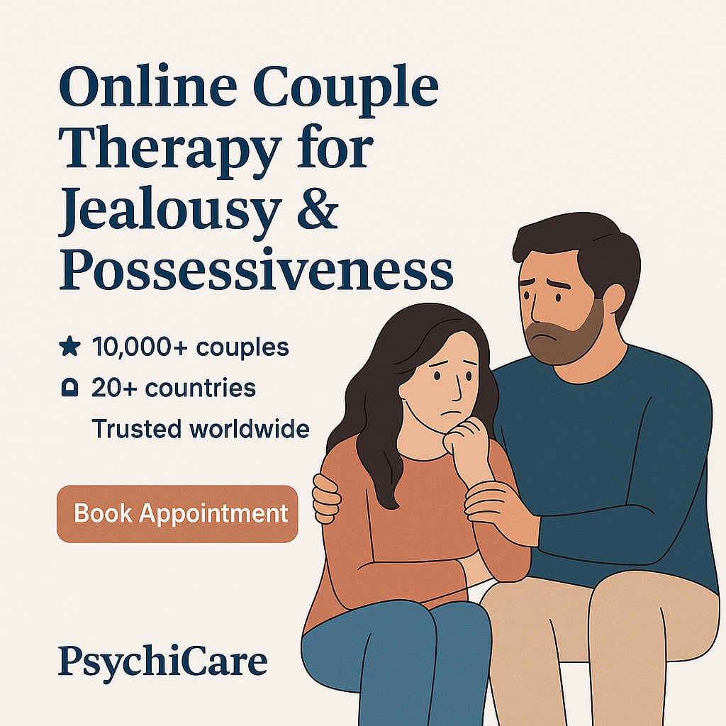 PsychiCare Online Counselling for Jealousy and Possessiveness