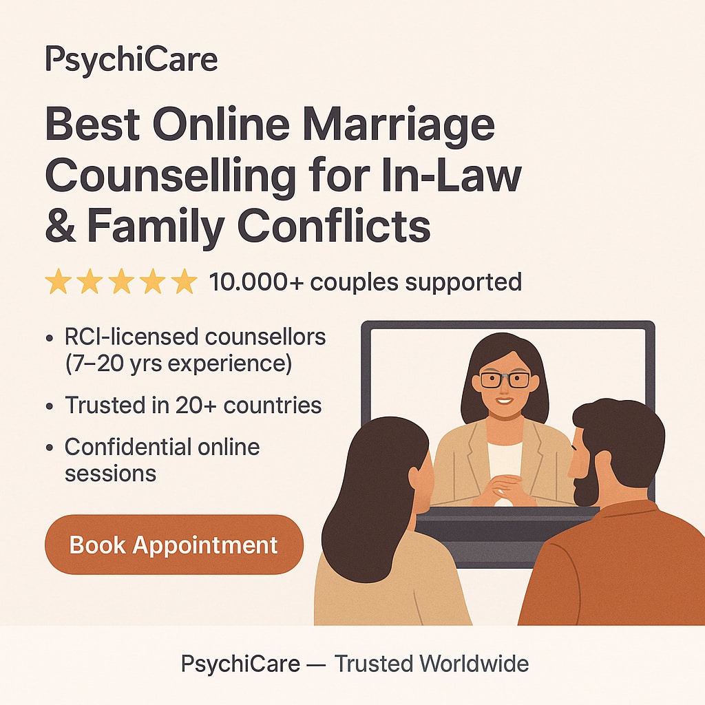 Online Family and In-Law Counselling PsychiCare