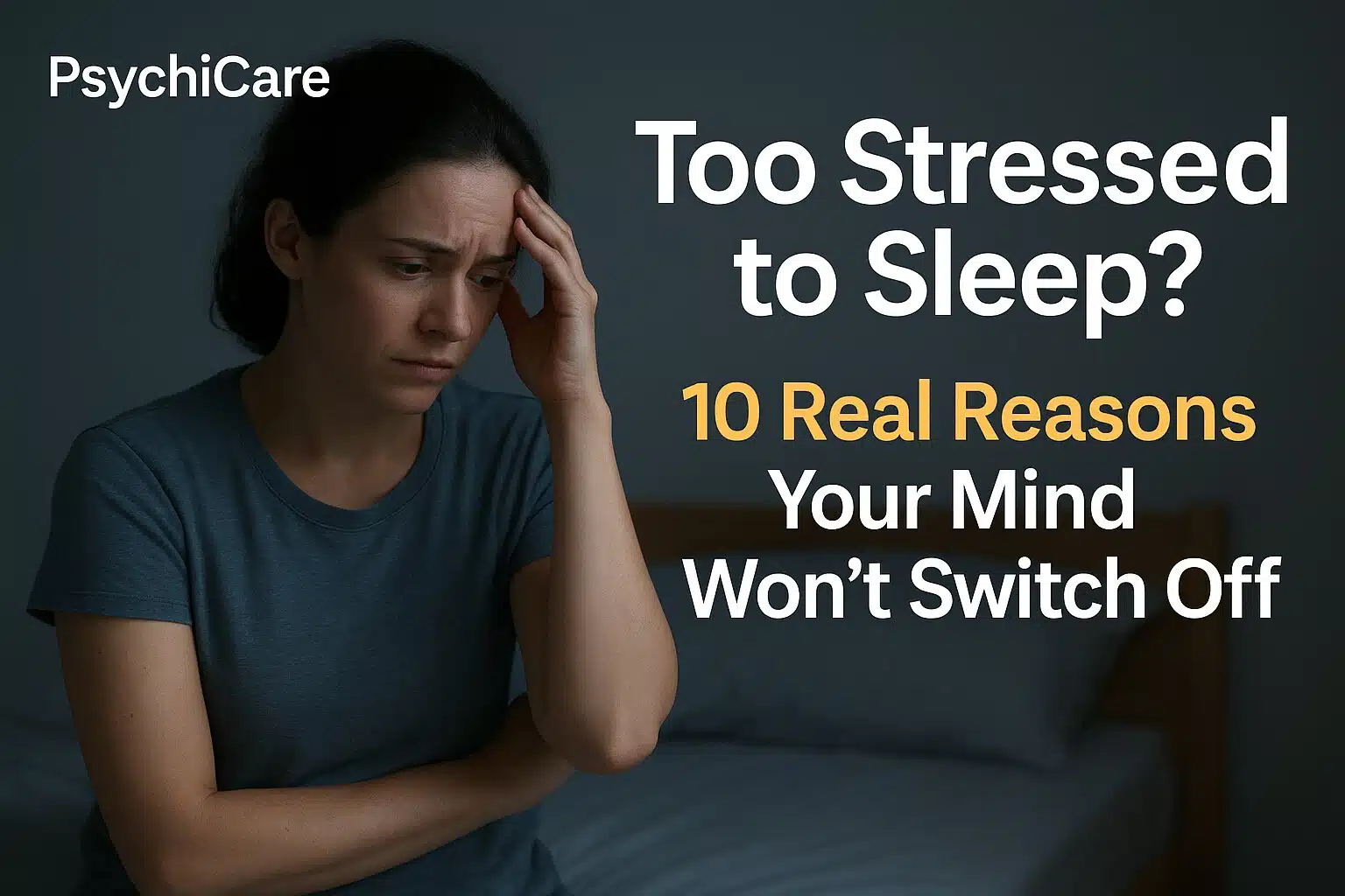 Too Stressed to Sleep? 10 Real Reasons Your Mind Won’t Switch Off