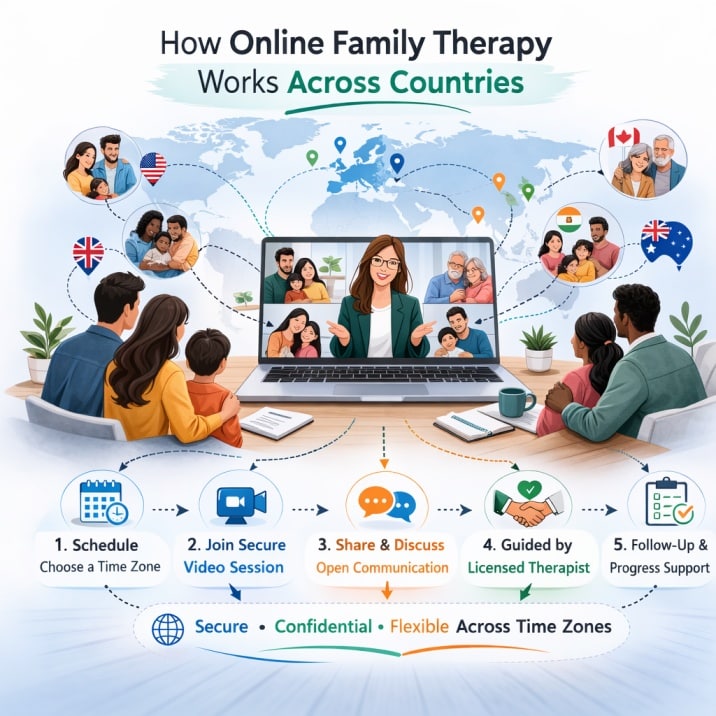 How Online Family Therapy Works Across Countries