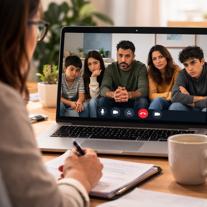 Online Family Therapy Canada Video Session