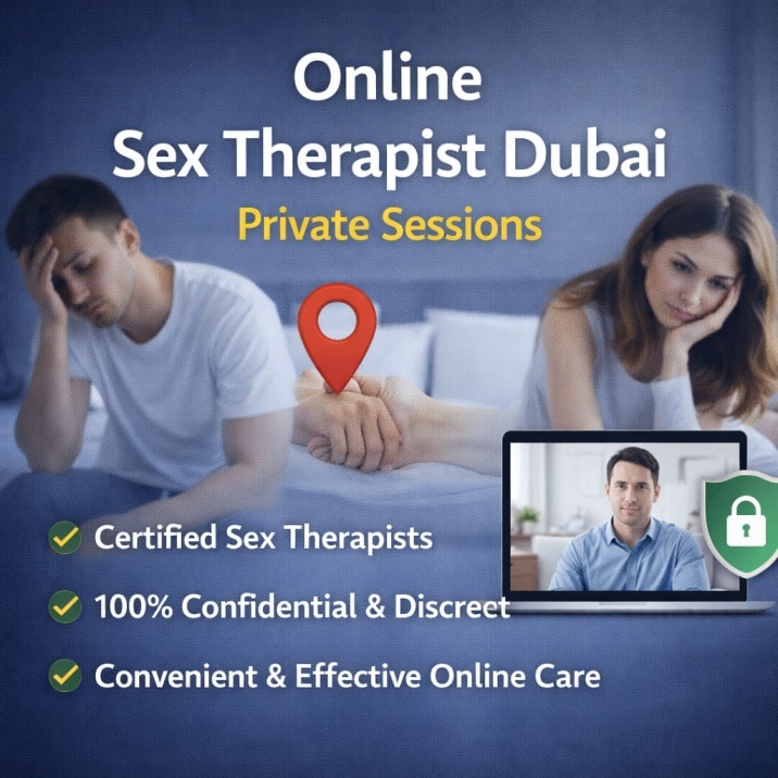 Online sex therapist in Dubai offering private confidential sessions for couples and individuals