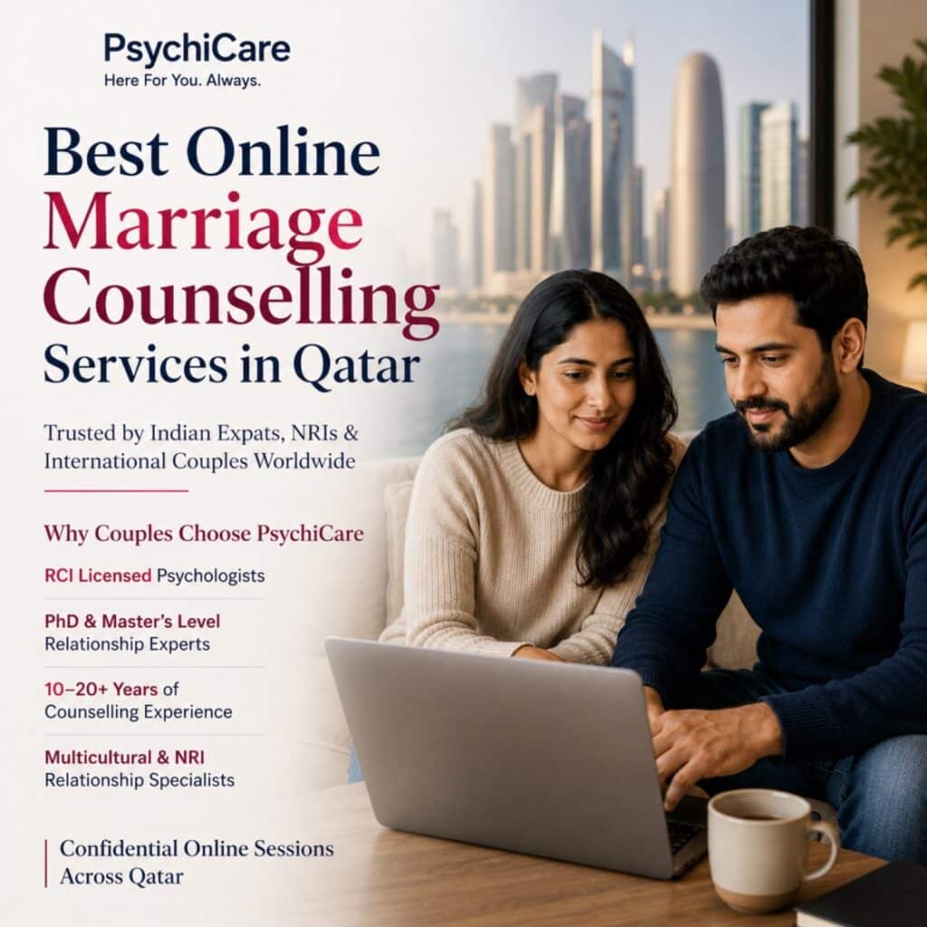 Best Online Marriage Counselling Services in Qatar by PsychiCare
