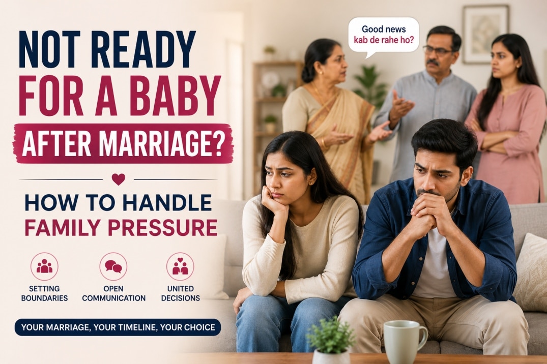 Indian couple facing family pressure to have a baby after marriage