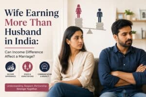Wife earning more than husband in India and facing income difference marriage issues